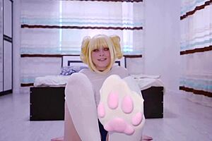 My Hero Academia – Himiko adorable Feet play and squirt session