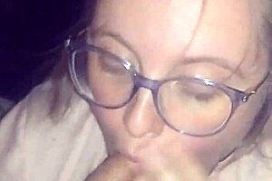 Crazy wife ejaculates on her man’s face while continuing to suck his dick