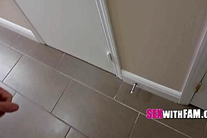 Teen stepsis and steps out for taboo stepbro’s enjoyment
