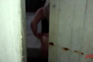 A big breasted blonde glamour seduces a twink, then goes on to make him cum before finishing off the act