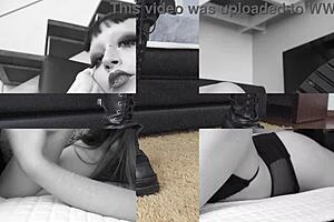 Goth beauty Alice Drummond is taking triple penetration and facial in a smoking hot DP ritual for the fans