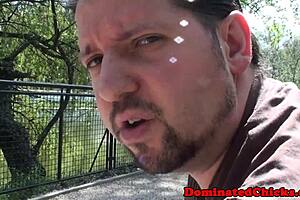 Sucks down a dripping throbbing cock