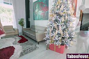 An interesting christmas becomes a hot session with a beautiful older woman and her lewd niece