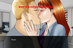 Inside of ZB Complex's latest adult anime game, seductive ginger beauty does intimate things within the boundaries