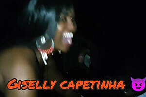 Valeska's mouth in velvet turns to a gloryhole challenge
