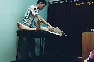 Steamy blowjob and more after gay massage