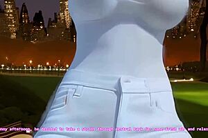Hyper realistic 3D hentai game mirrors the world for young blonde beauty to explore New York