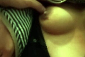 Argentine amateur feels her little boobs touched indoors