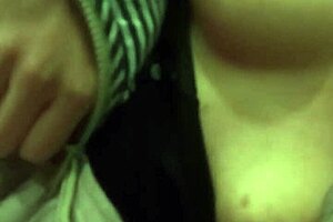 Argentine amateur feels her little boobs touched indoors