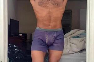 Her experienced husband teaches a sultry brunette what to do