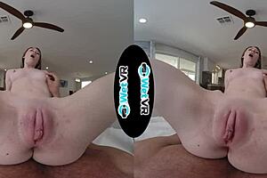 VR gets Girl Scouts tiny tits wet and wild