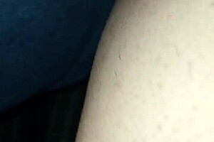 A woman strays a big penis like object into her partner’s vagina