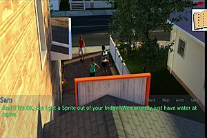 A wife and stepmother: A sensual animecartoon with PC gameplay and visual novel elements