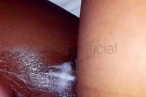 I fuck the new girl one on one and cum on her ass and keep fucking her