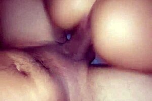 Small girl gets to ride big cock in both holes