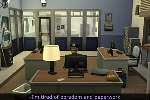 Lesbian prisoners seduce their guard and they all pleasure themselves.