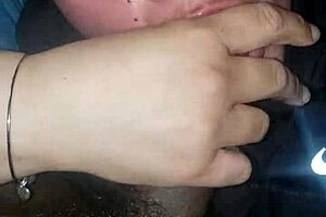 Sloppy and amateur video with an ebony slut and a big black cock