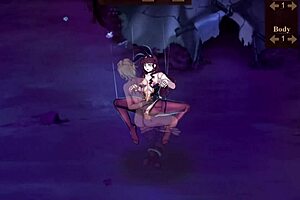Big tits and cumshots in Monster Girl hentai game gallery