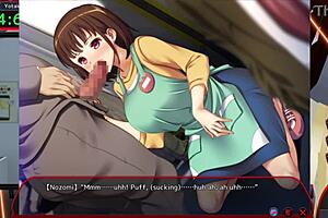 Cartoon porn game with a MILF character