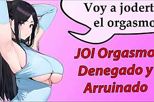 Cum, horny, and jerk off instructions: JOI ruins orgasm then denies sex