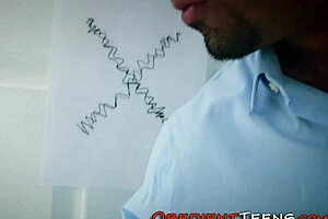 Young girl tied up and punished has hardcore sex with big black cock
