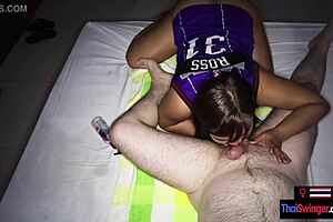 Thai amateur gives a happy ending body massage with a big round ass
