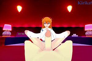 3D animated porn with Rei and Asuka from Neon Genesis Evangelion