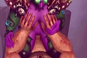 Curvy girl gets monster cock in her ass in a Real Life Warcraft parody