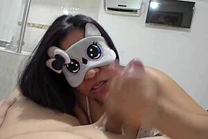 A compilation of big Christmas cumshots in the mouth