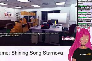 Vtuber Lewdneko starts the visual novel adventure of Shining Song Starnova with Mariya’s route.