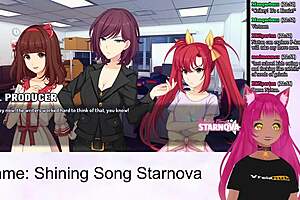 Vtuber Lewdneko starts the visual novel adventure of Shining Song Starnova with Mariya’s route.