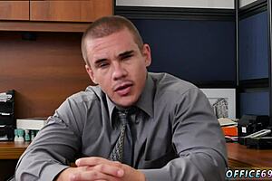 Gay sex and wrestling on the first day at work