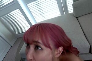 First time experience with a nurse on the job, shaved pussy and natural tits.