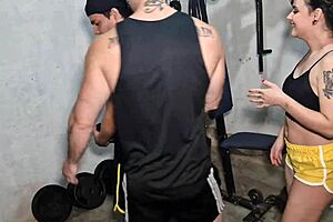 A combination of exercise and pleasure at the gym.