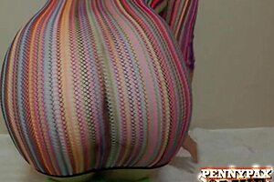 Ginger beauty Penny Pax enjoys deep throat stimulation with a large penis.