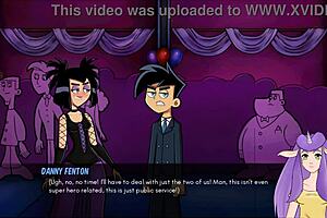 Danny Phantom in Amity Park once again: Goth handjob scene