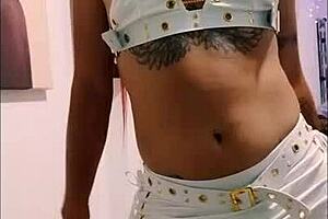 Ts angelique monroe - a BDSM slave who sucks her ladydick