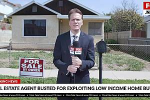 Real estate agent seduces with sex in exchange for cheaper houses.