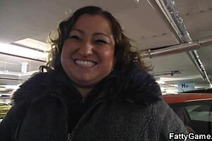 Big belly girl seduces her friend for a game of sex.