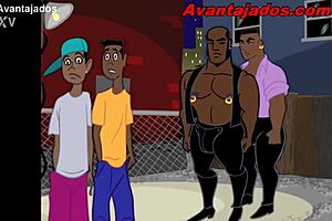 Brazilian gay cartoon with a big ass