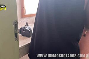 Behind the scenes of a Brazilian shoot with big cock and cumshots