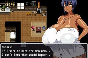 3D animated hentai with tanned Natsuki and her big boobs