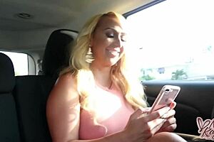 Nina Kayy's big black cock experience in a car ride