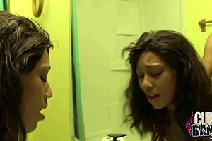 Backstage, Leilani Leeane gets an anal fuck and then has a shower.