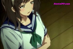 Hentai babe gets animated blowjob and cum explosion after college game