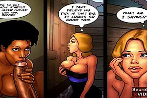 Two hot black girls in threesome with a well-endowed black sheriff and other police officers and criminals.
