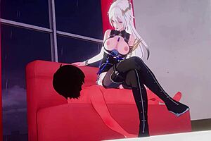 A dominant hentai featuring a hot cowgirl scene and a fantastic squirt