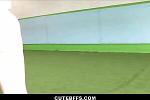 Young and athletic blonde girls are lesbian soccer players who give blow jobs to their new teammates.