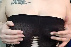 Big natural tits bouncing and jouncing in a JOI video with Kyra Hellfire