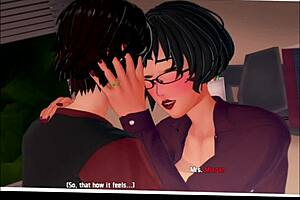 The Knight of Love: The final chapter – a naughty teacher and a cum inside